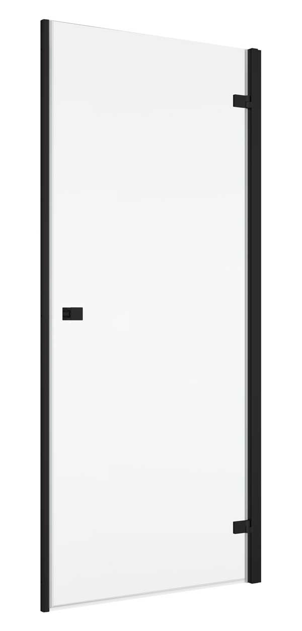 SanSwiss ANNEA Drzwi Prawe Jednoczęściowe Czarne 80x200 cm (AN1CD08000607)